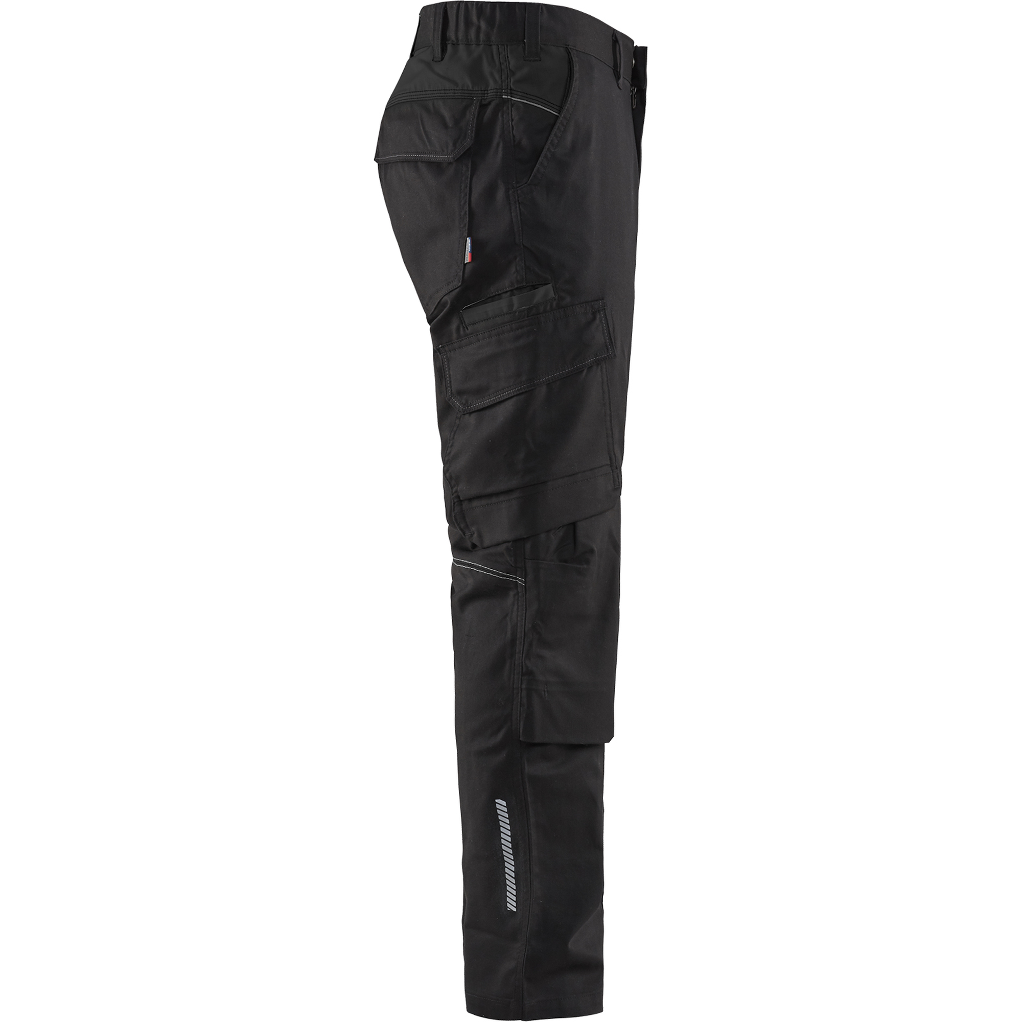 Blaklader Industry Stretch Work Trousers with Knee Pad Pockets, Black (2)