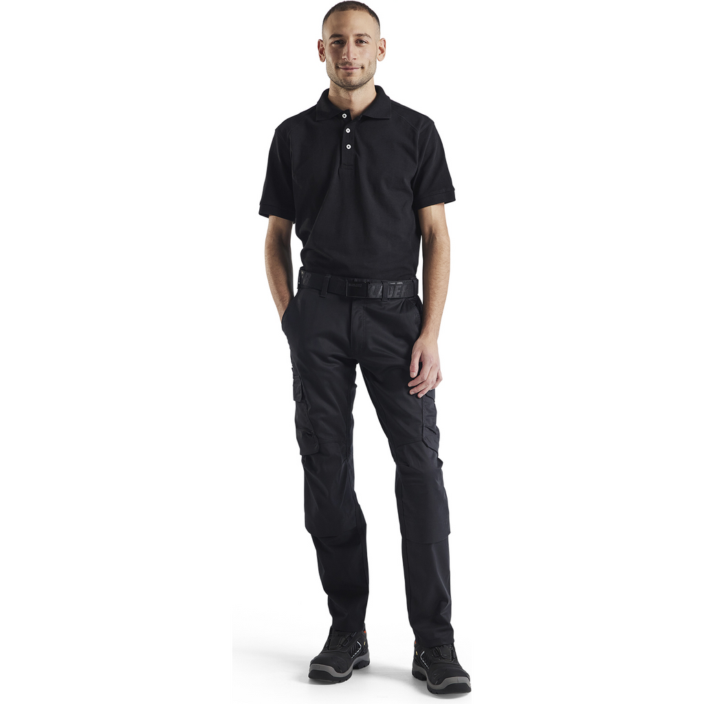 Blaklader Industry Stretch Work Trousers with Knee Pad Pockets, Black (5)