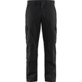 Blaklader Industry Stretch Work Trousers with Knee Pad Pockets, Black/Yellow