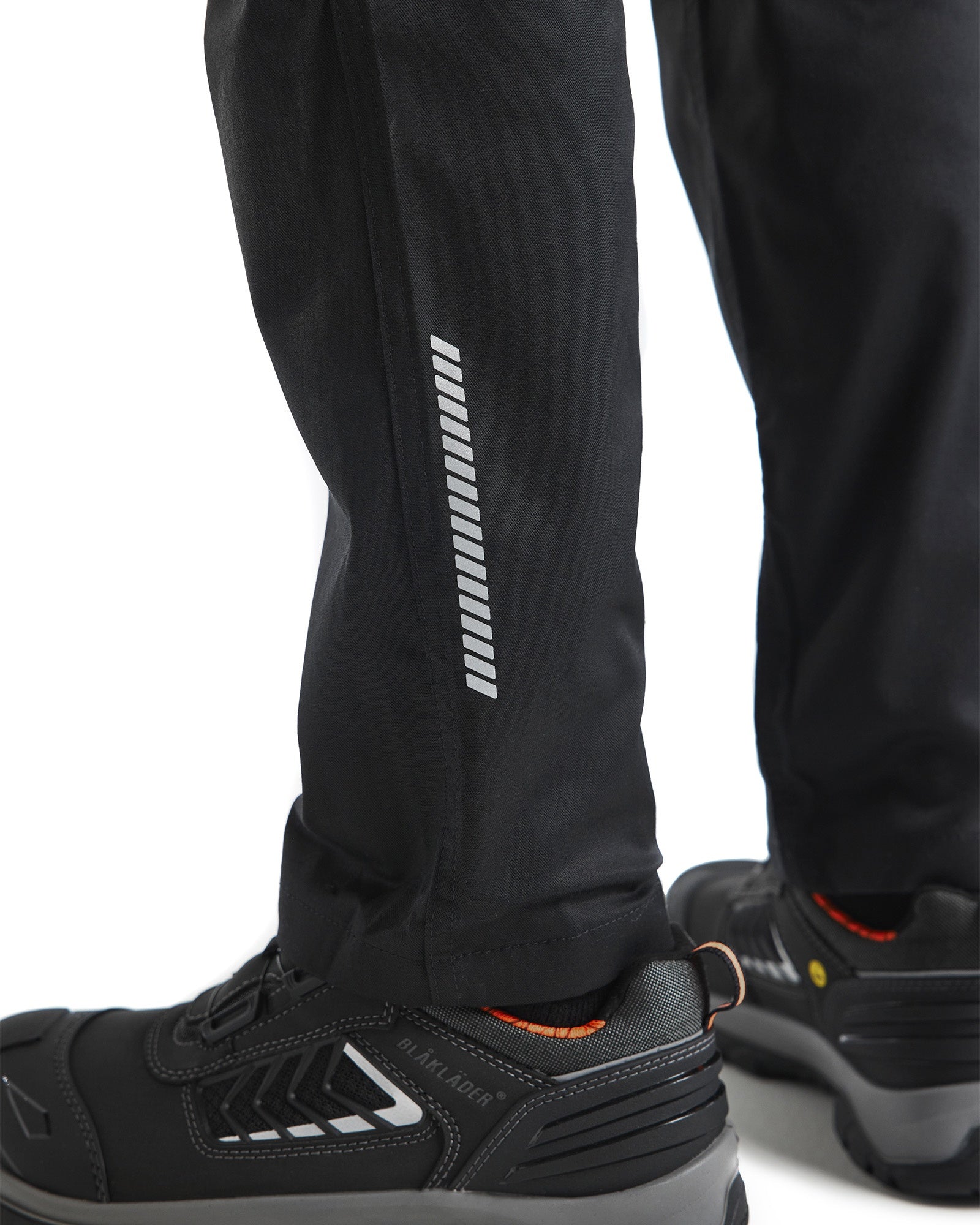 Blaklader Industry Stretch Work Trousers with Knee Pad Pockets, Black/Yellow (8)