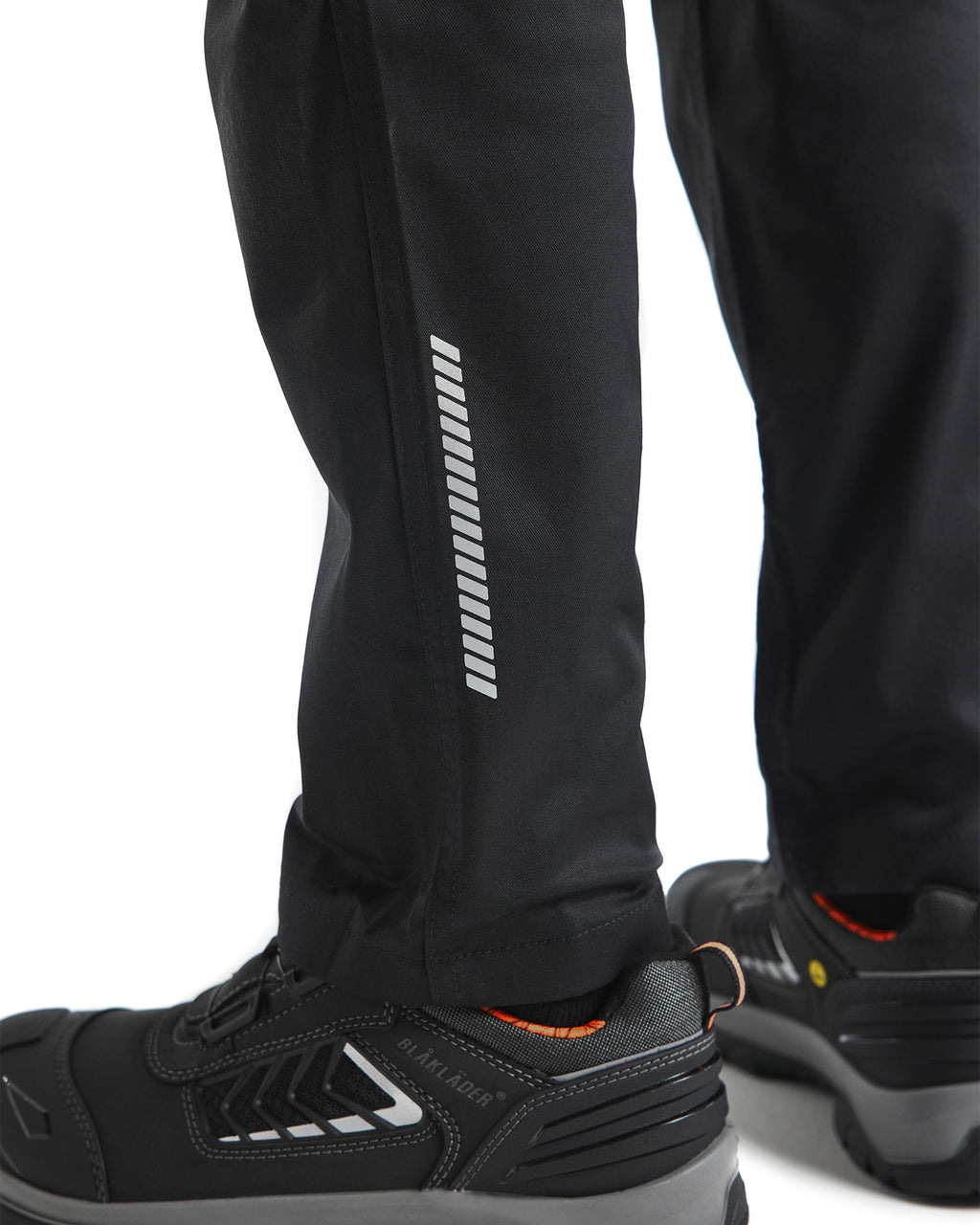 Blaklader Industry Stretch Work Trousers with Knee Pad Pockets, Black/Red (6)