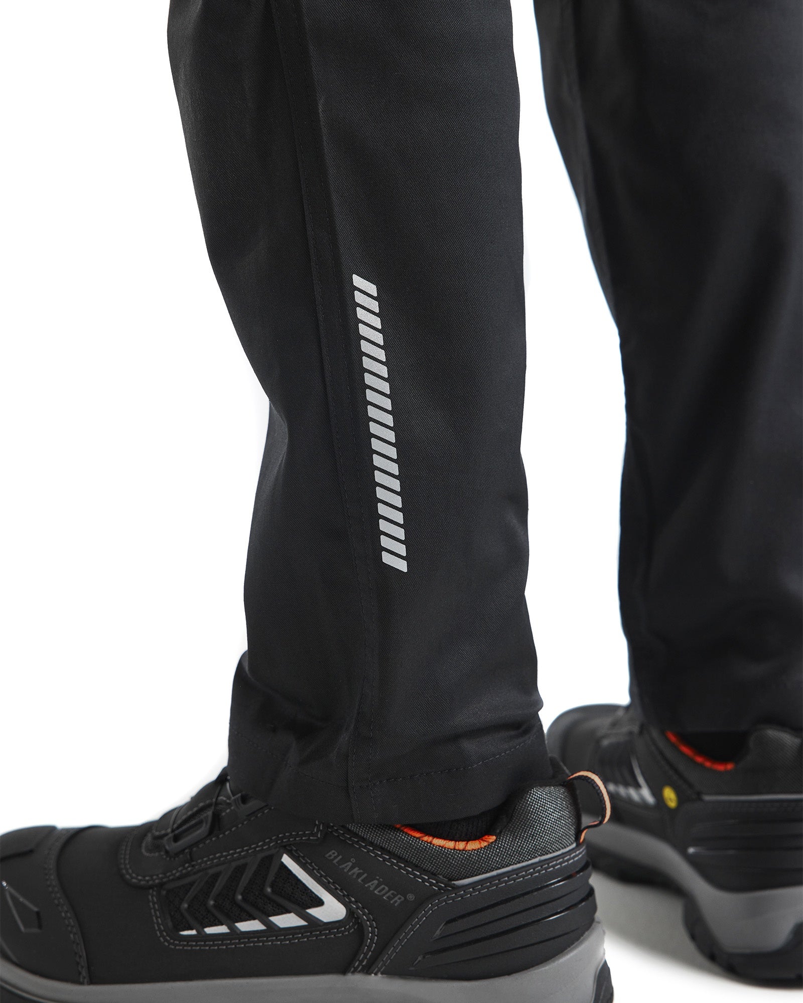 Blaklader Industry Stretch Work Trousers with Knee Pad Pockets, Black/Red (6)