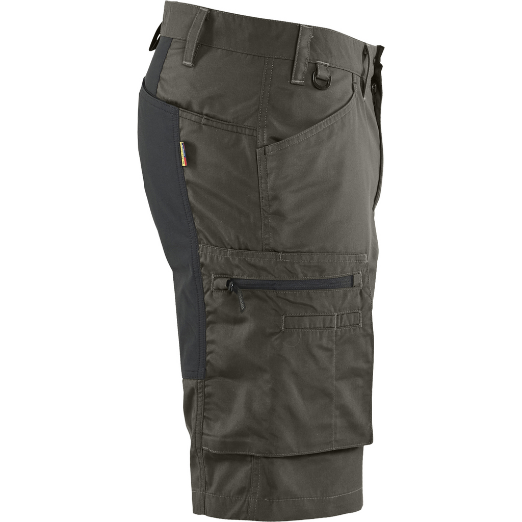 Blaklader Stretch Shorts, Dark Olive Green/Black (2)