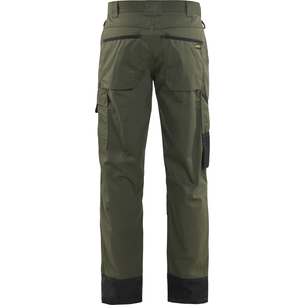 Blaklader Garden Work Trousers, Army Green/Black (4)
