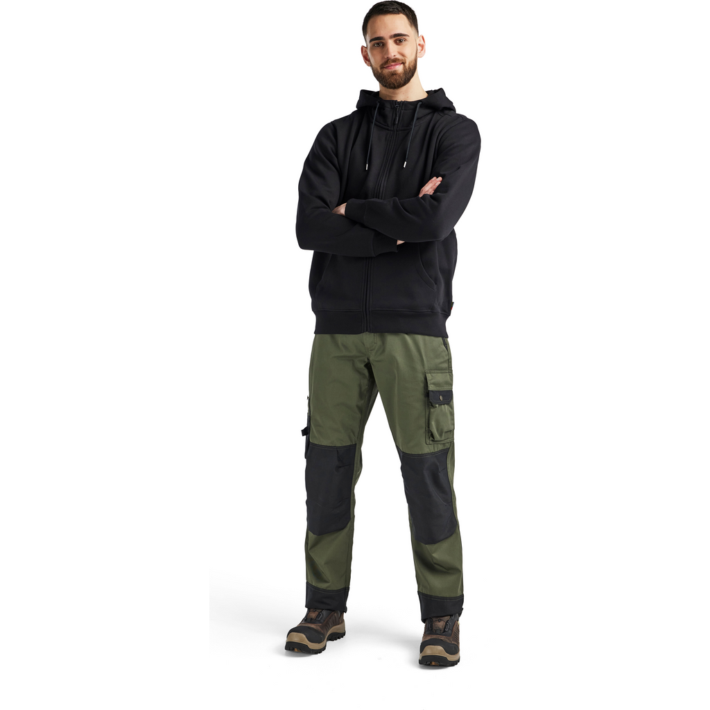 Blaklader Garden Work Trousers, Army Green/Black (5)