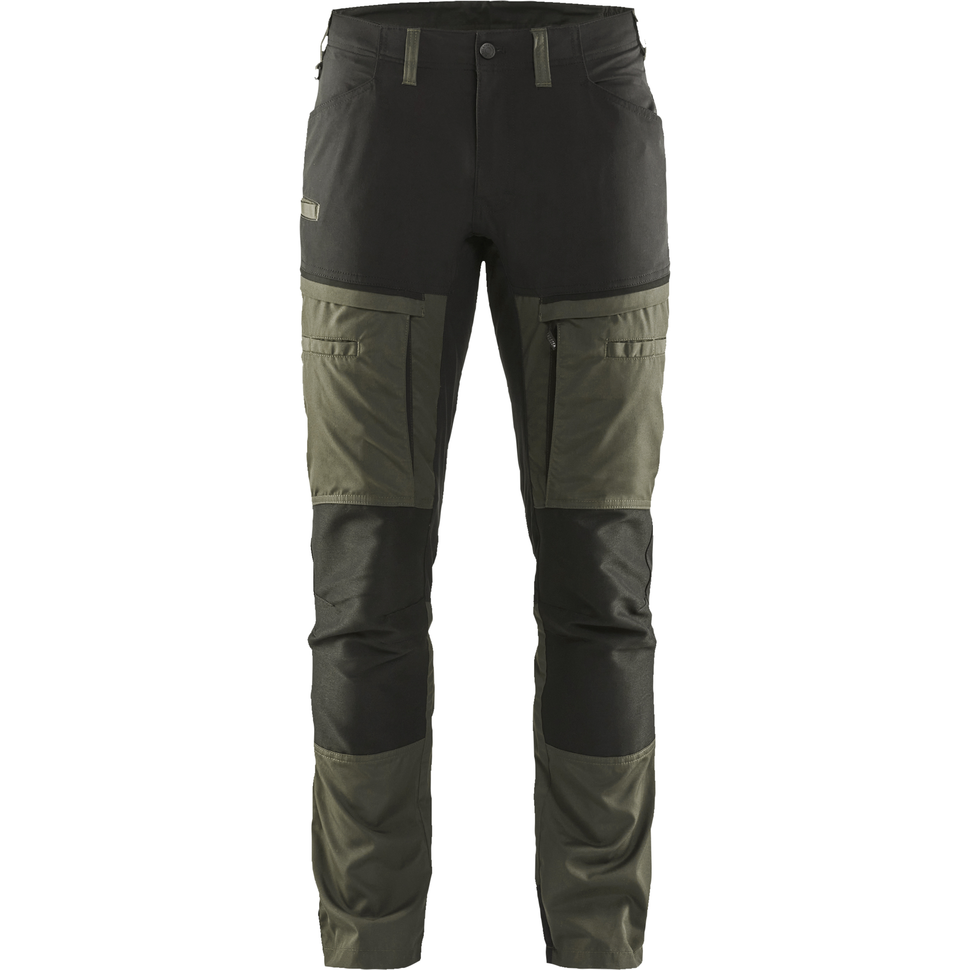 Blaklader Stretch Work Trousers, Dark Olive Green/Black