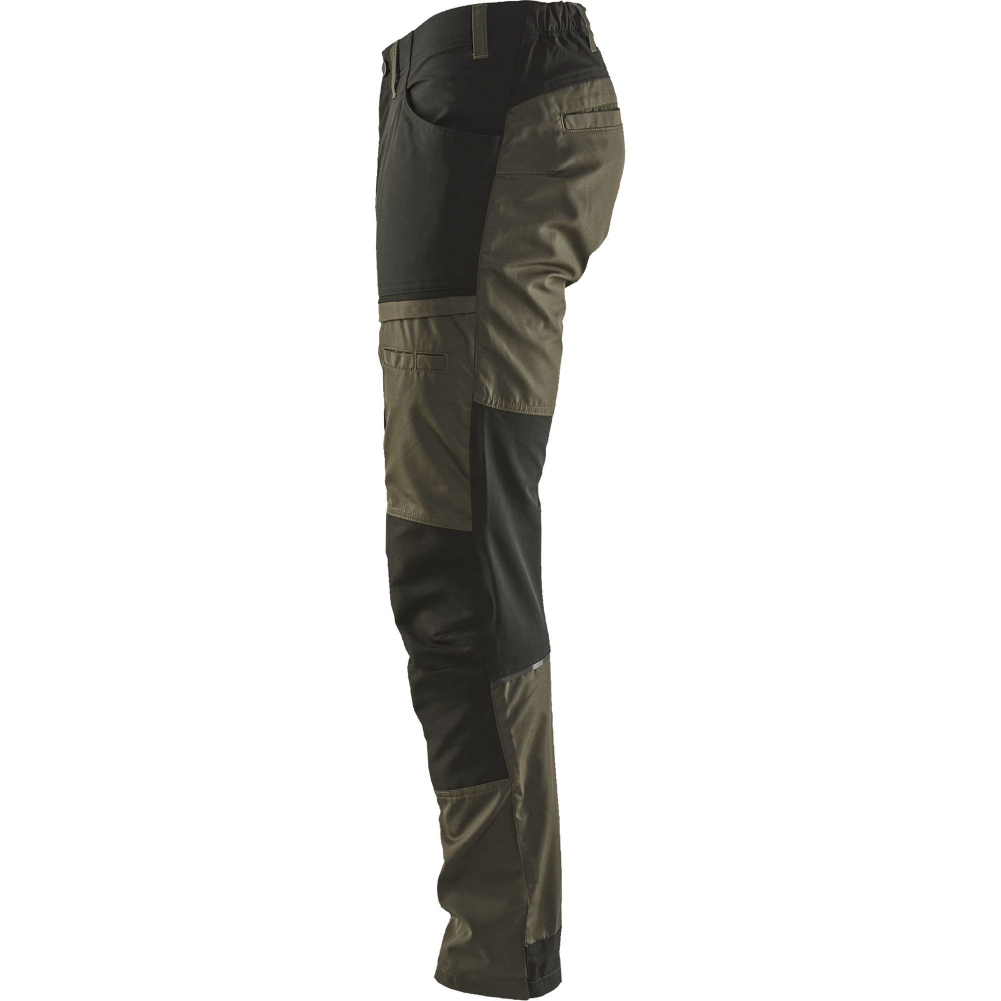Blaklader Stretch Work Trousers, Dark Olive Green/Black (3)