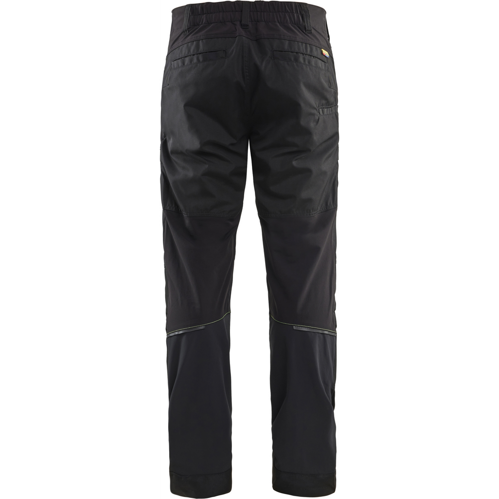 Blaklader Stretch Work Trousers, Black/Yellow (4)