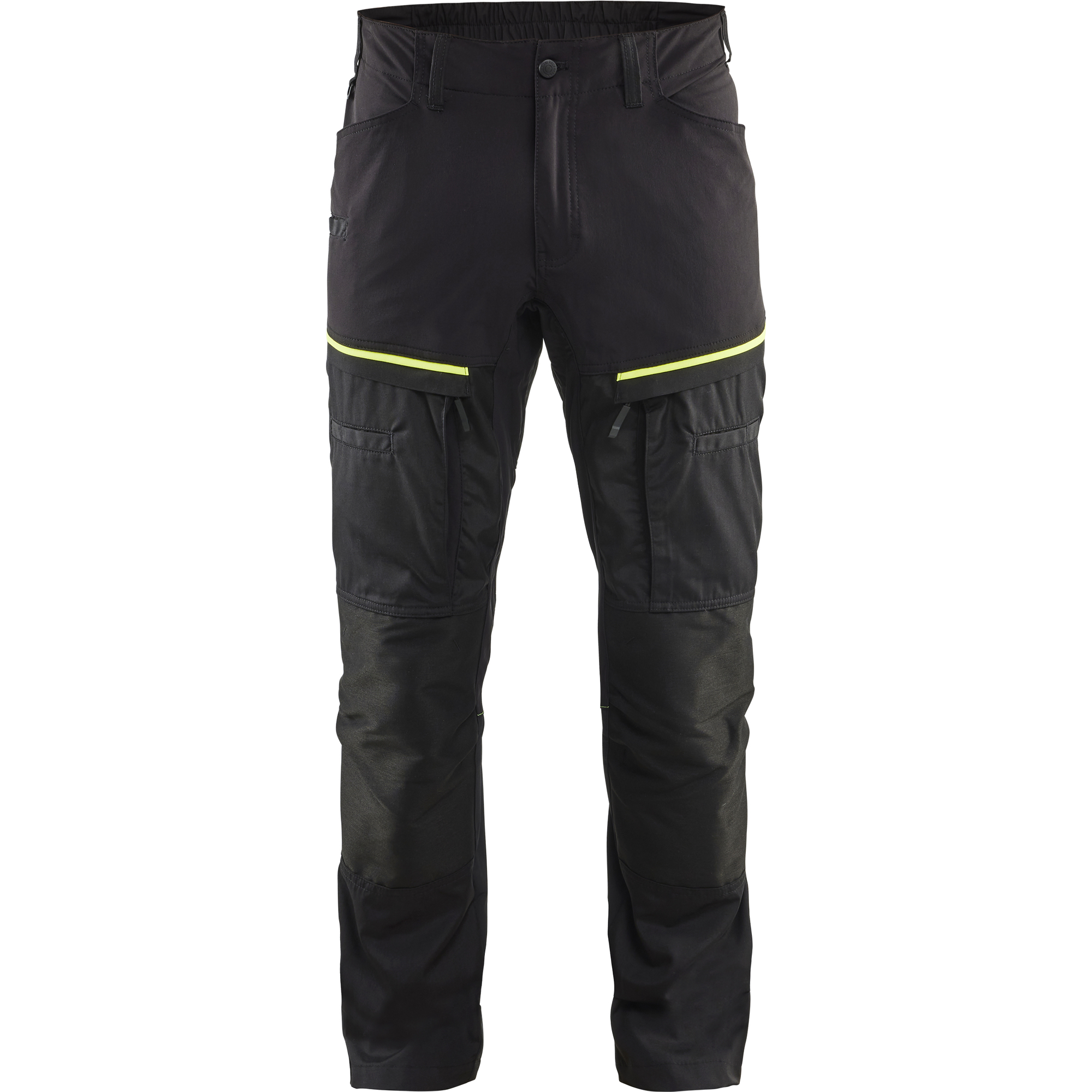 Blaklader Stretch Work Trousers, Black/Yellow
