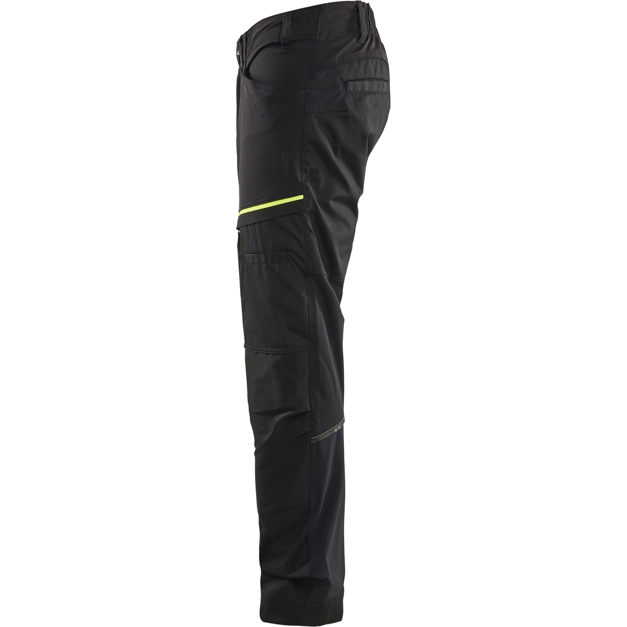 Blaklader Stretch Work Trousers, Black/Yellow (3)