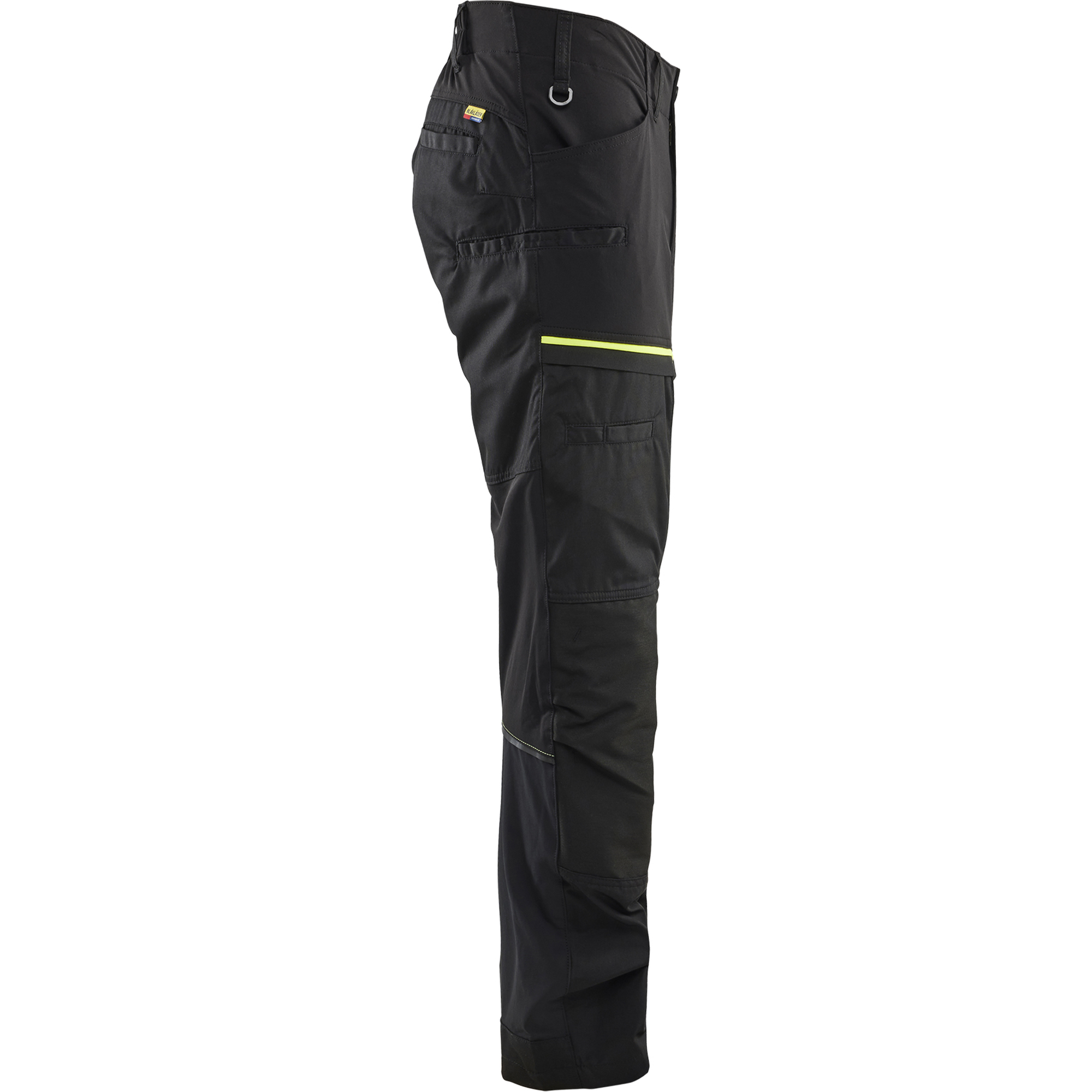 Blaklader Stretch Work Trousers, Black/Yellow (2)