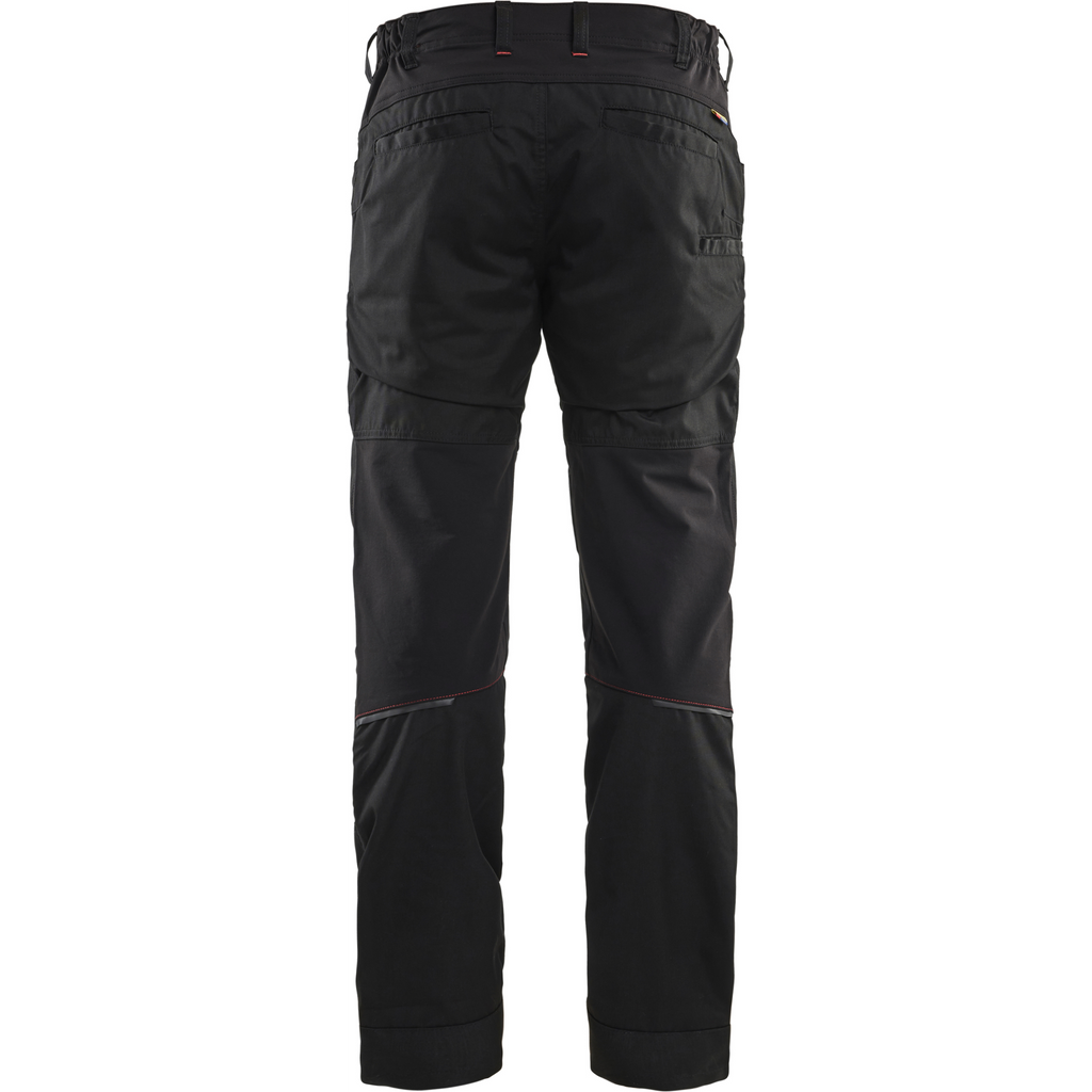 Blaklader Stretch Work Trousers, Black/Red (4)