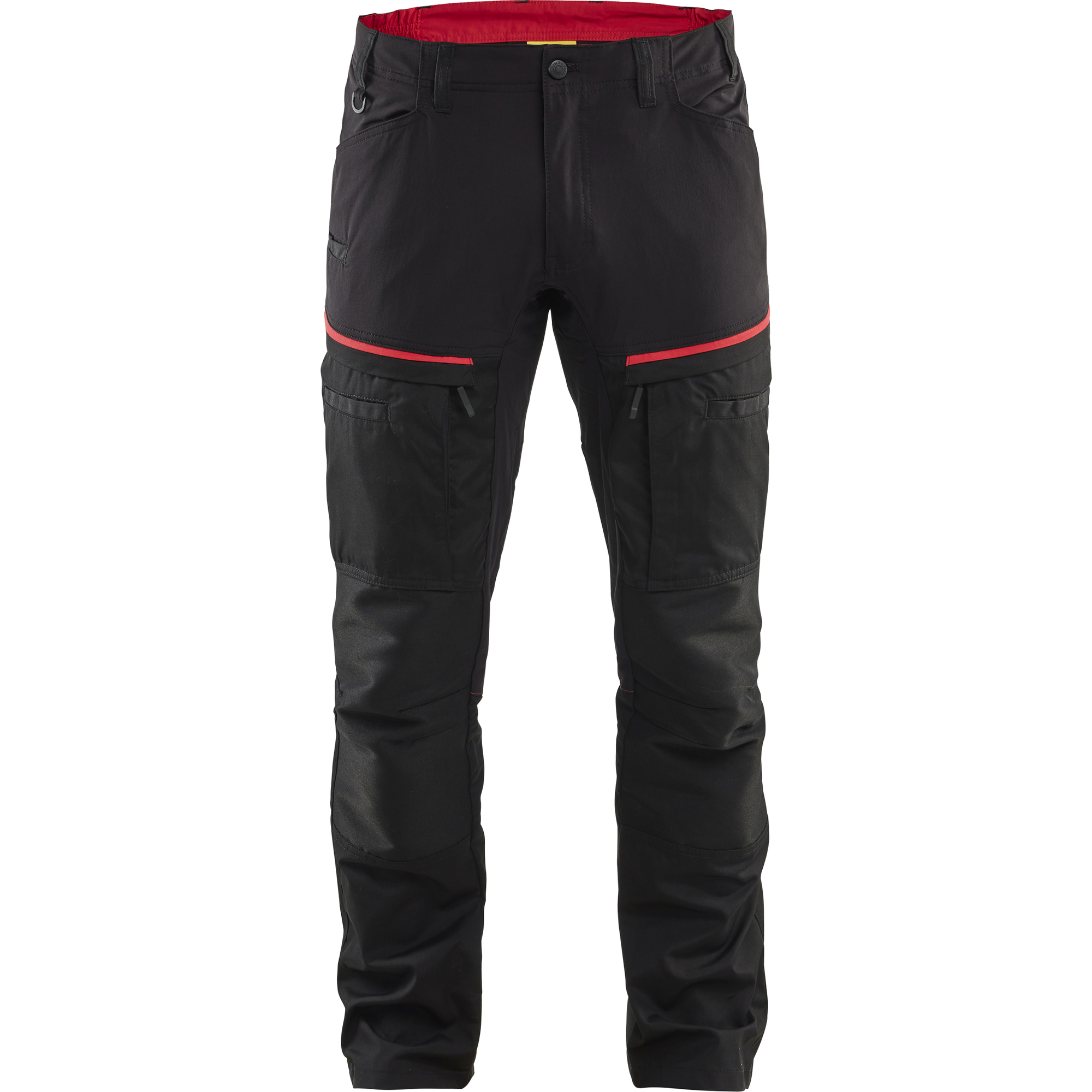Blaklader Stretch Work Trousers, Black/Red