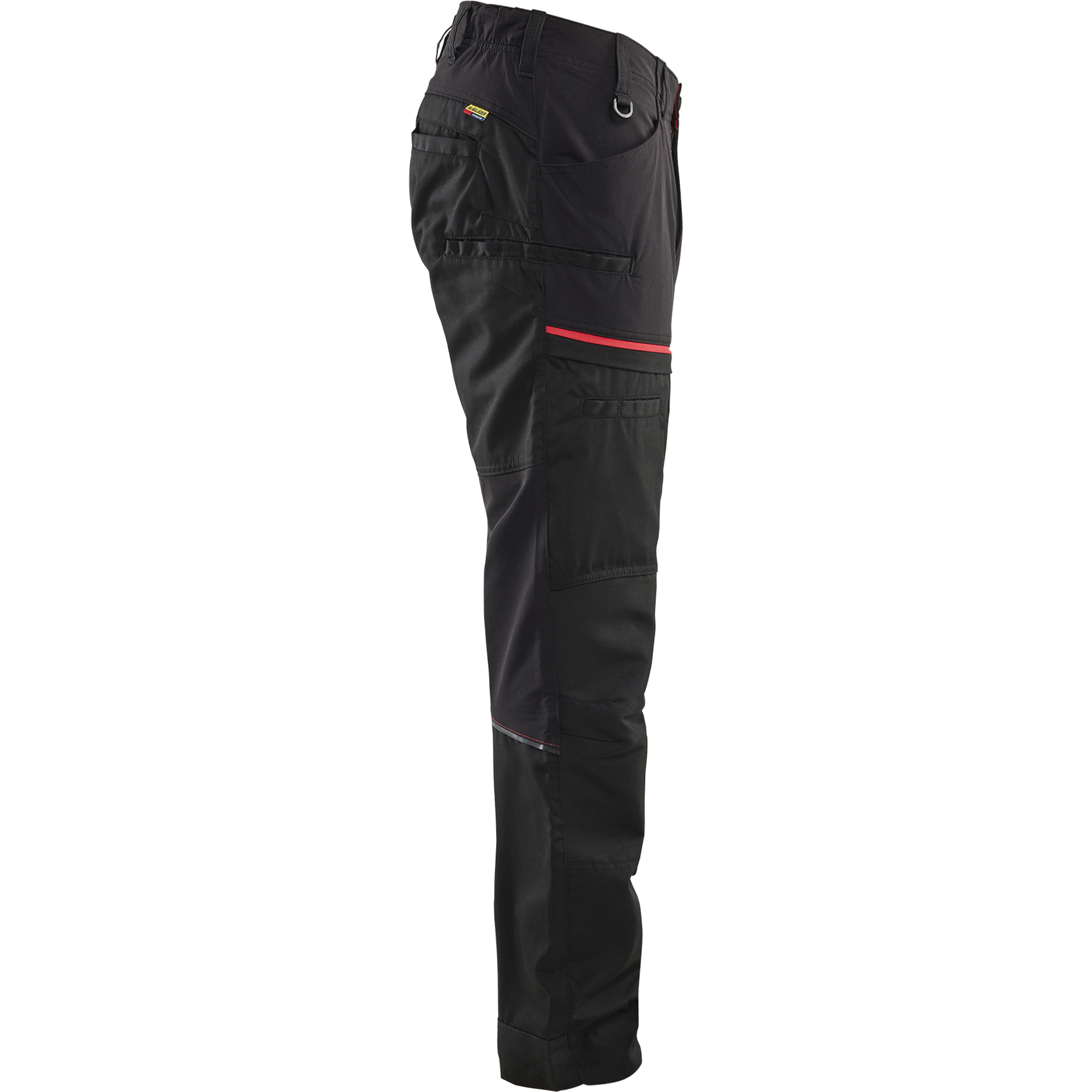 Blaklader Stretch Work Trousers, Black/Red (2)