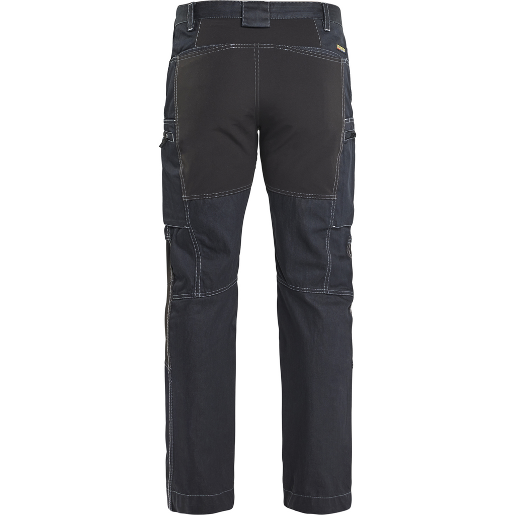 Blaklader Denim Stretch Work Trousers, Navy/Black (4)