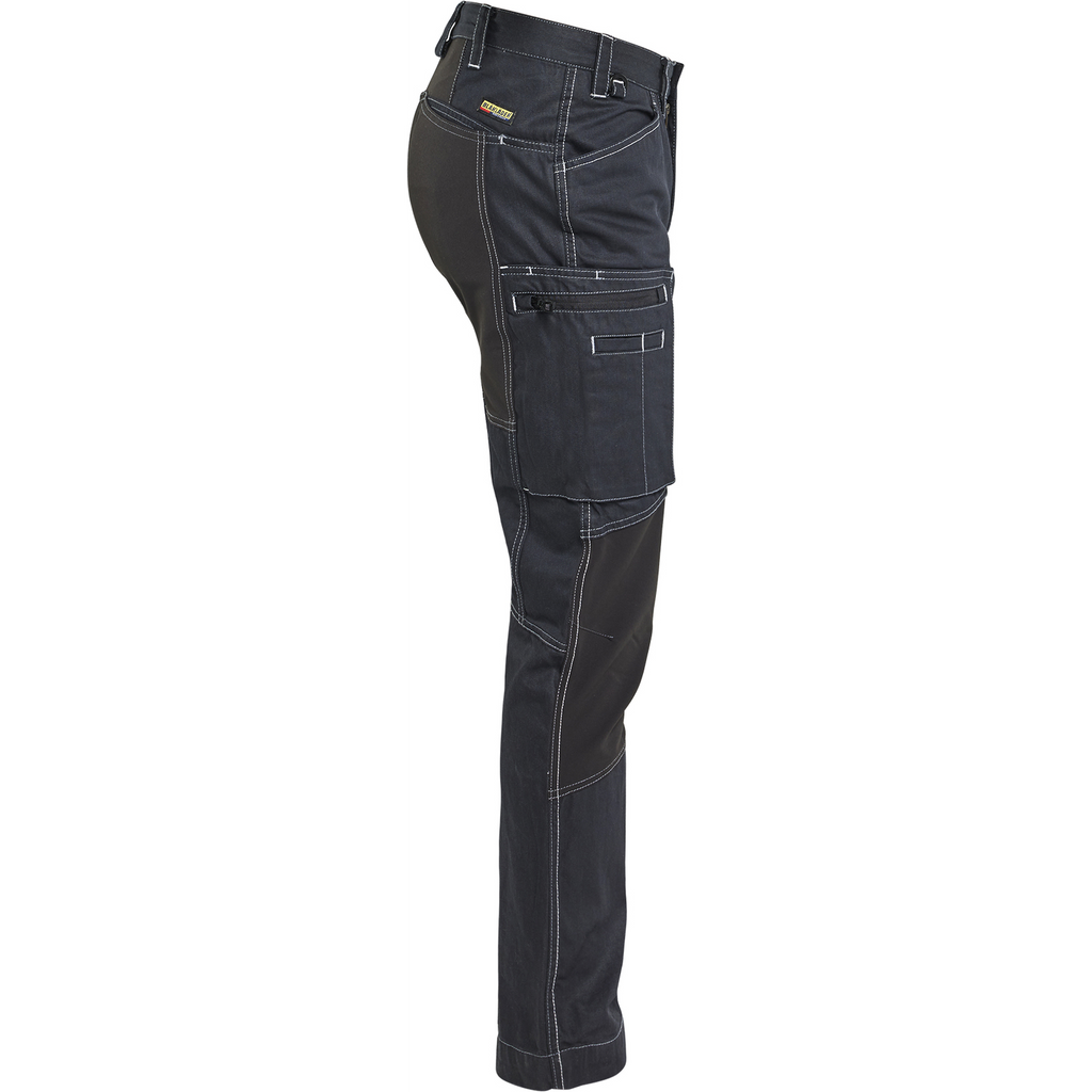 Blaklader Denim Stretch Work Trousers, Navy/Black (2)