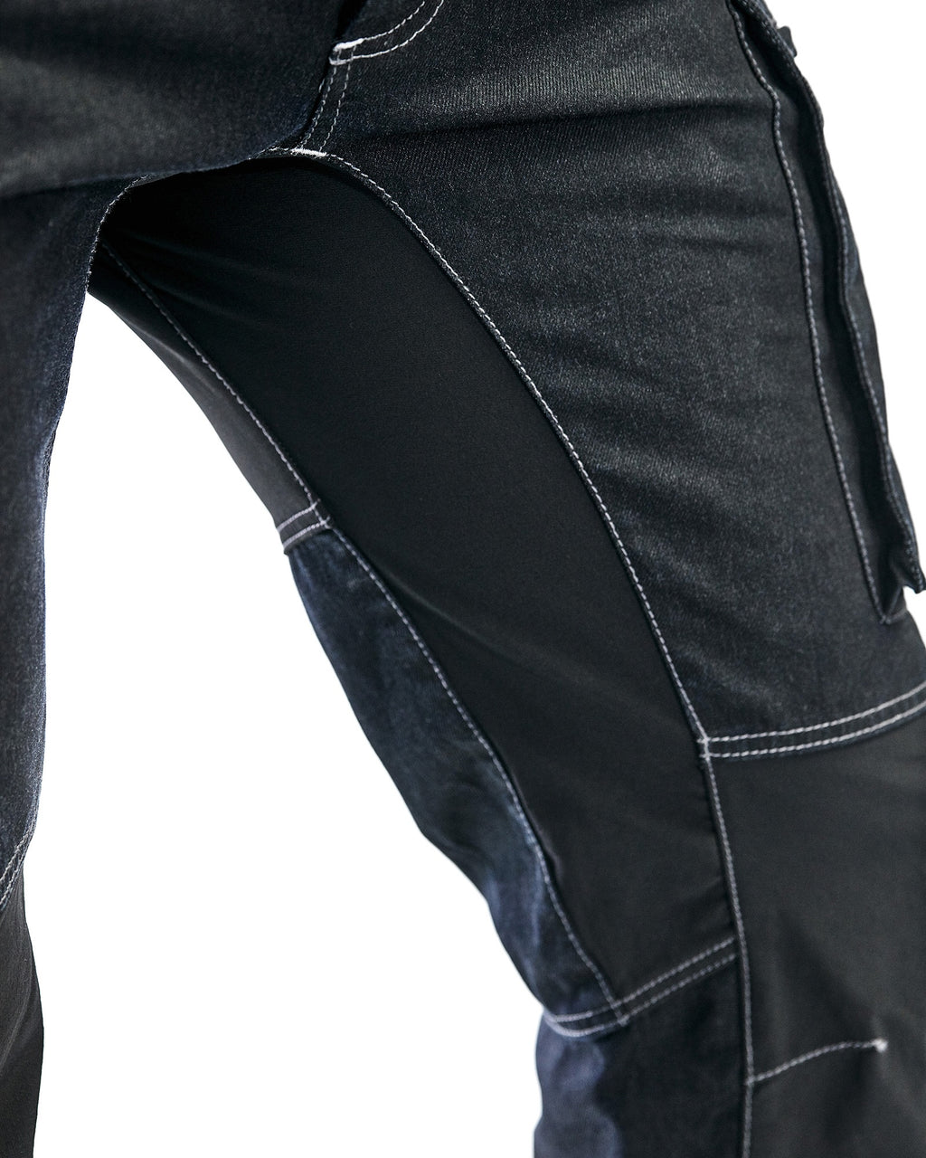 Blaklader Denim Stretch Work Trousers, Navy/Black (6)