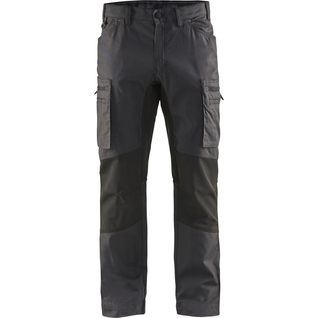 Blaklader Stretch Work Trousers, Dark Grey/Black