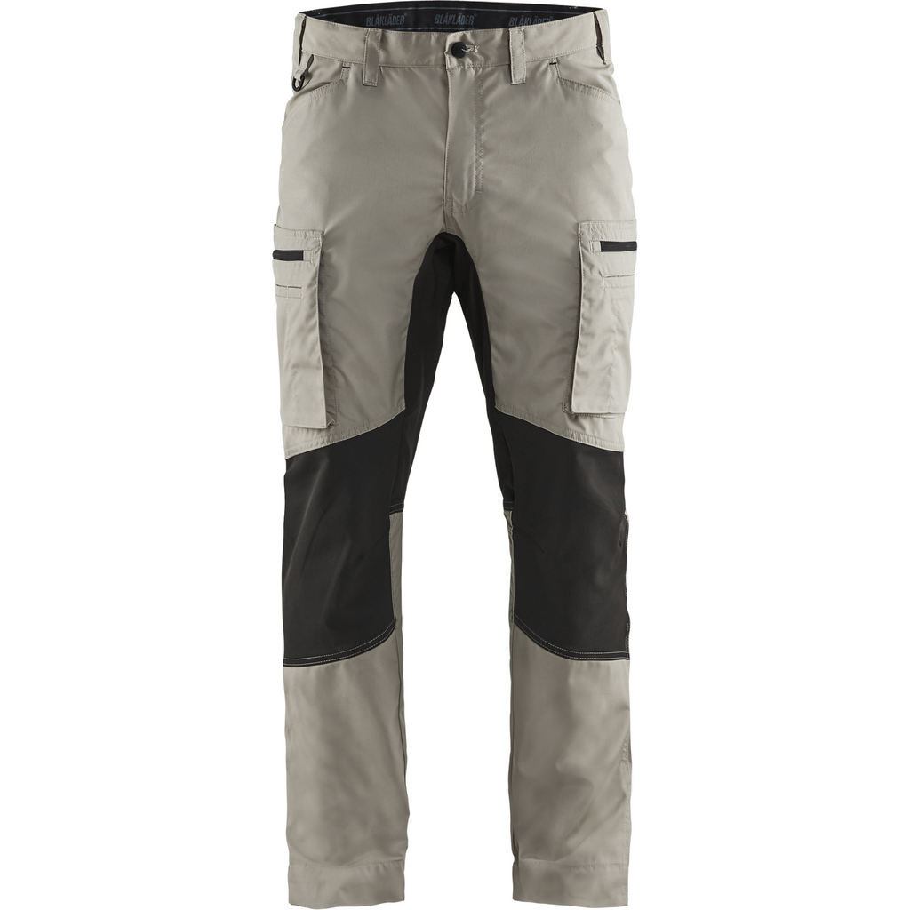 Blaklader Stretch Work Trousers, Stone Grey/Black