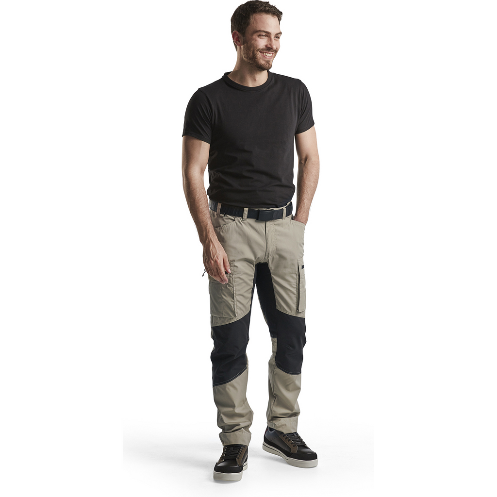 Blaklader Stretch Work Trousers, Stone Grey/Black (5)