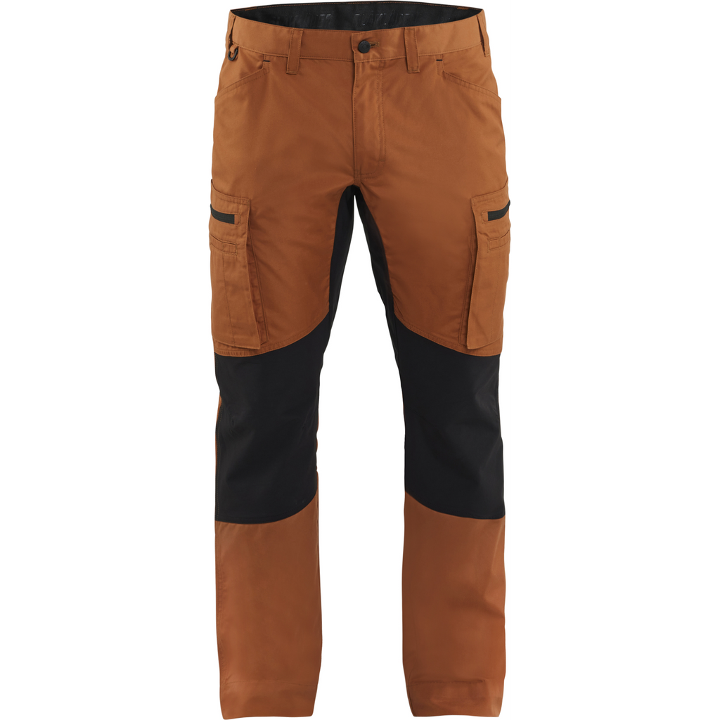 Blaklader Stretch Work Trousers, Rust/Black