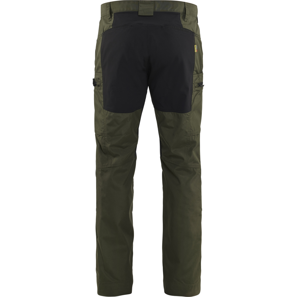Blaklader Stretch Work Trousers, Forest Green/Black (4)