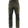 Blaklader Stretch Work Trousers, Dark Olive Green/Black
