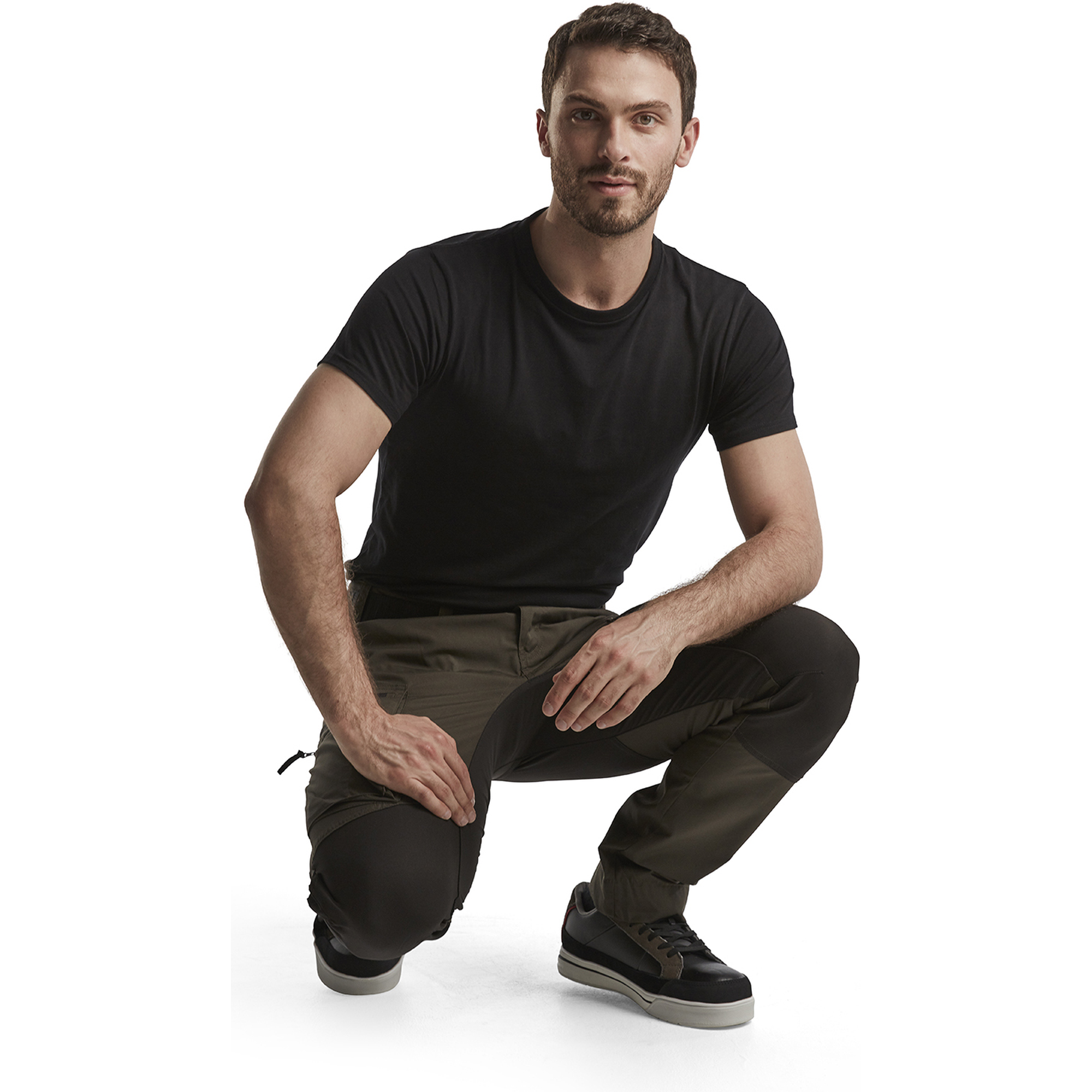 Blaklader Stretch Work Trousers, Dark Olive Green/Black (6)