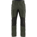 Blaklader Stretch Work Trousers, Army Green/Black