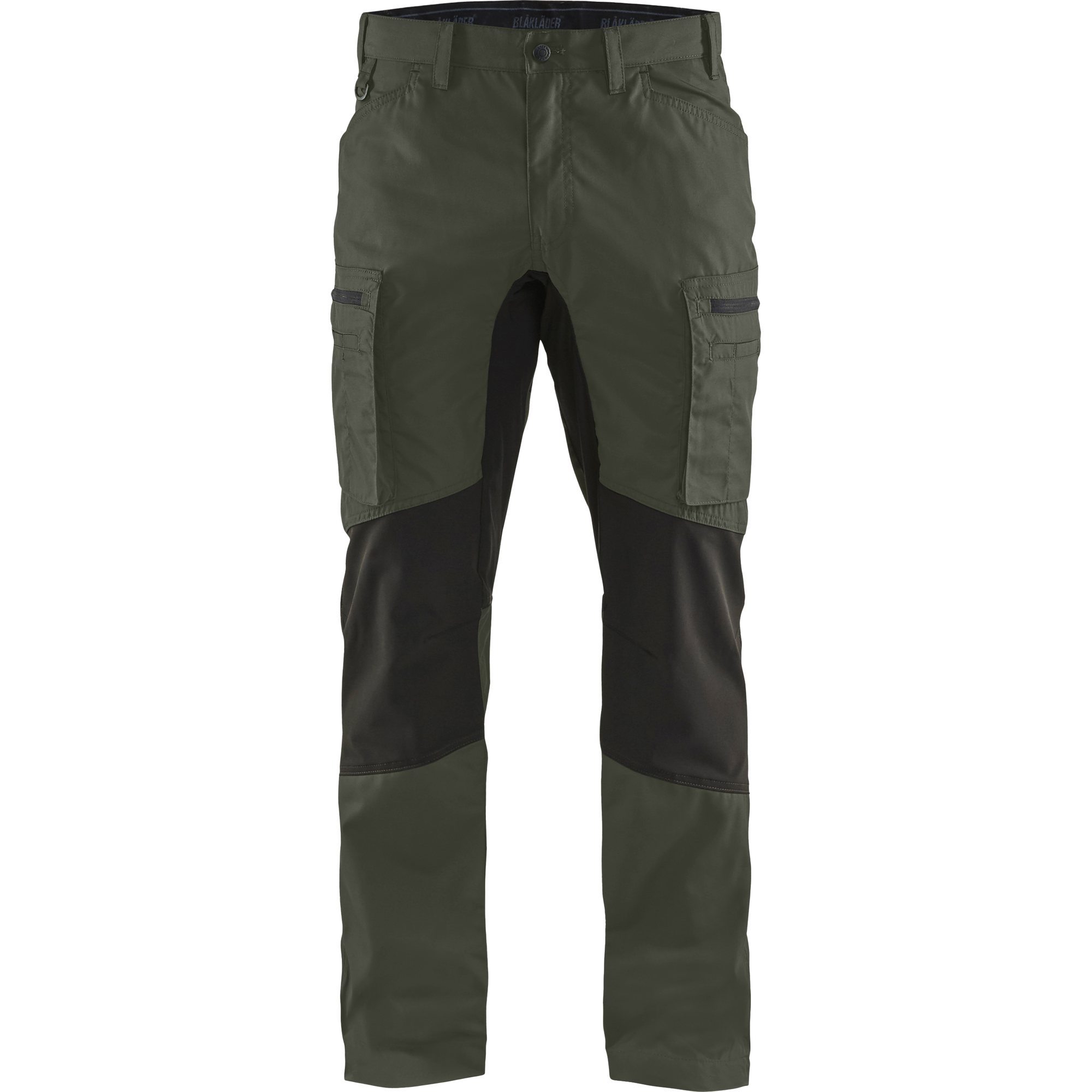 Blaklader Stretch Work Trousers, Army Green/Black