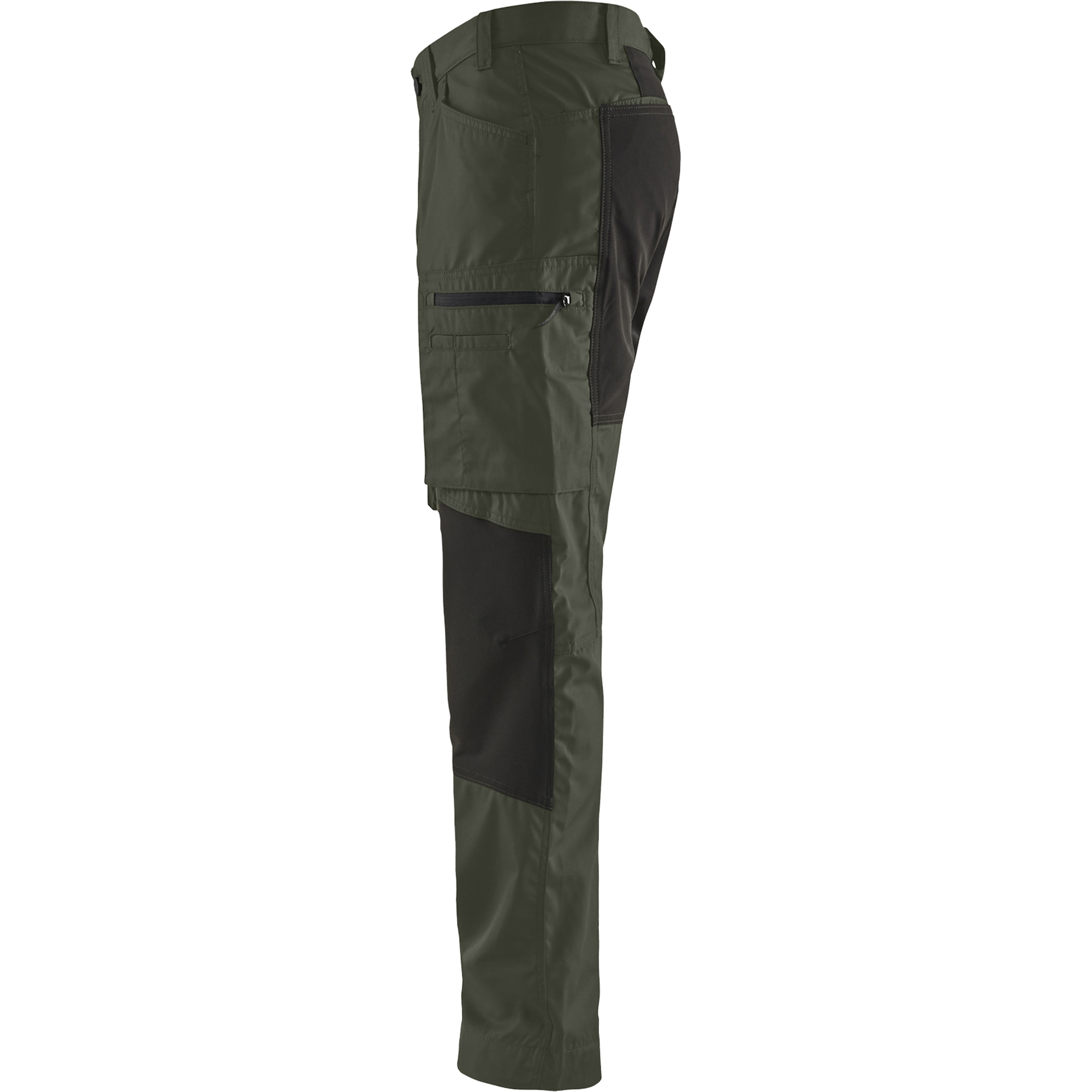 Blaklader Stretch Work Trousers, Army Green/Black (3)