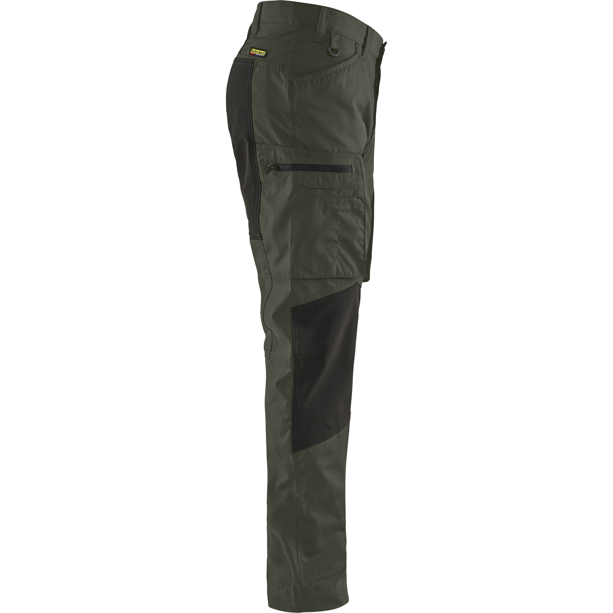 Blaklader Stretch Work Trousers, Army Green/Black (2)