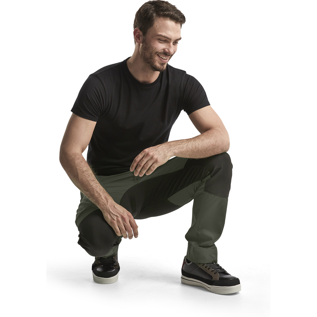 Blaklader Stretch Work Trousers, Army Green/Black (6)