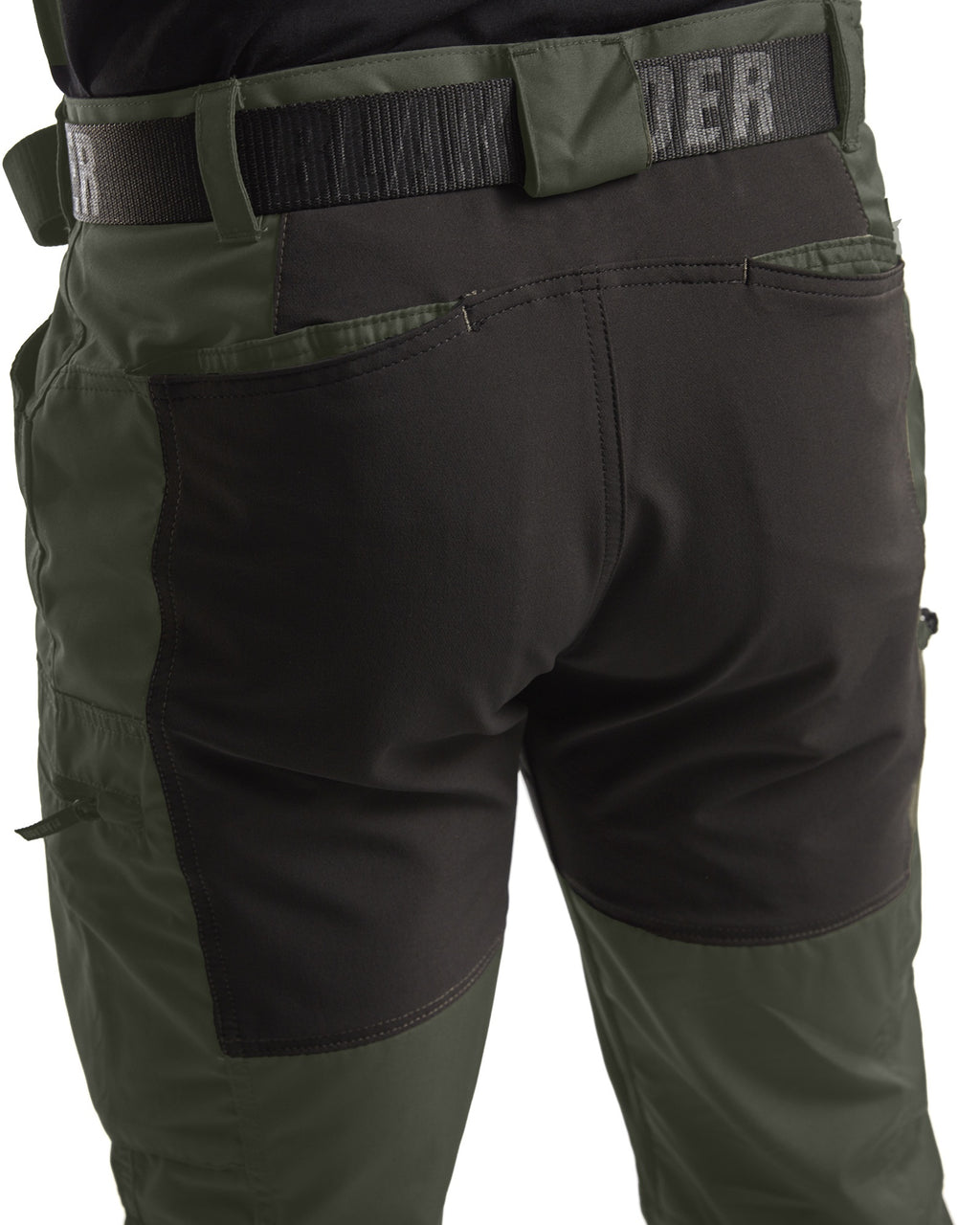 Blaklader Stretch Work Trousers, Army Green/Black (7)