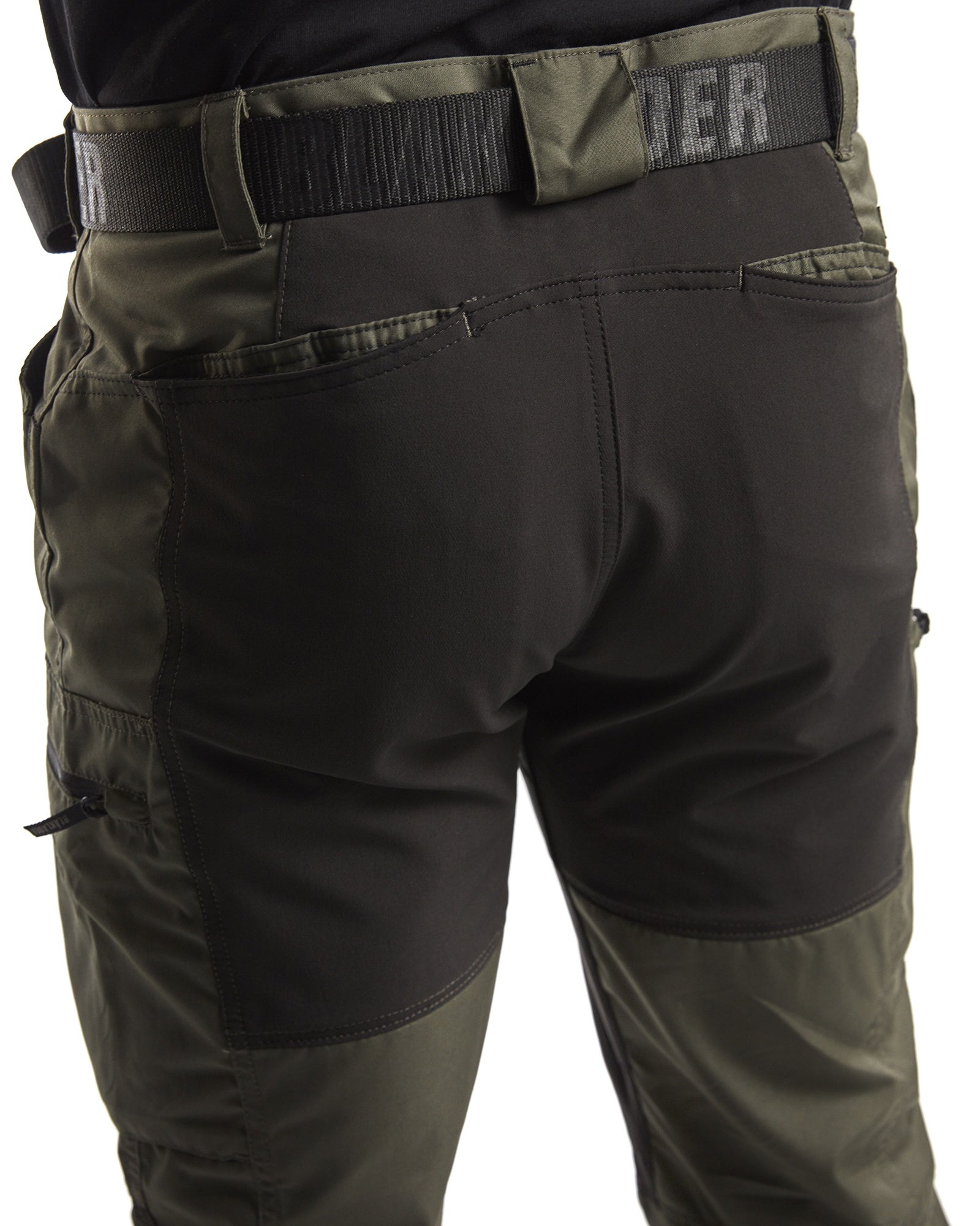 Blaklader Stretch Work Trousers, Army Green/Black (8)