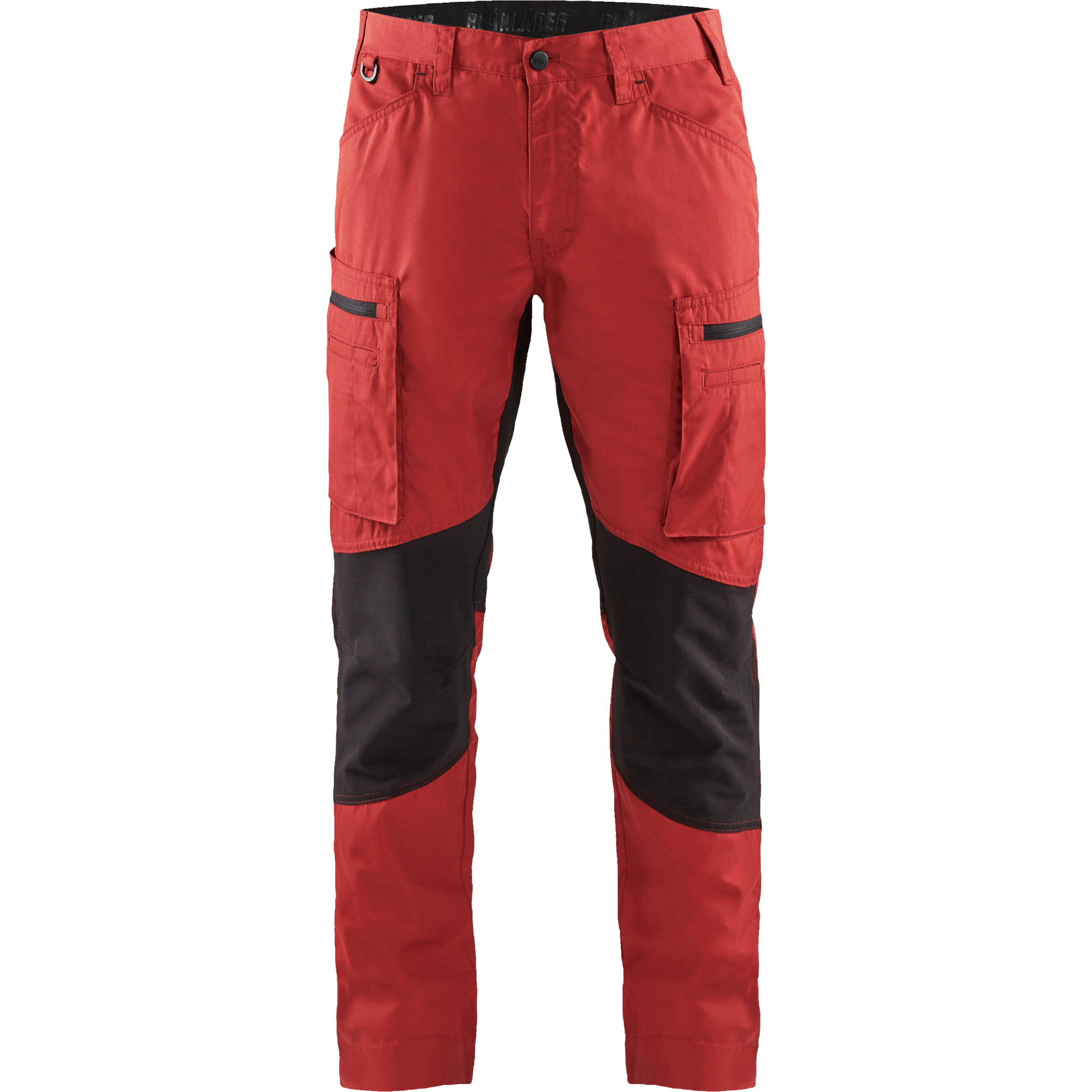 Blaklader Stretch Work Trousers, Red/Black