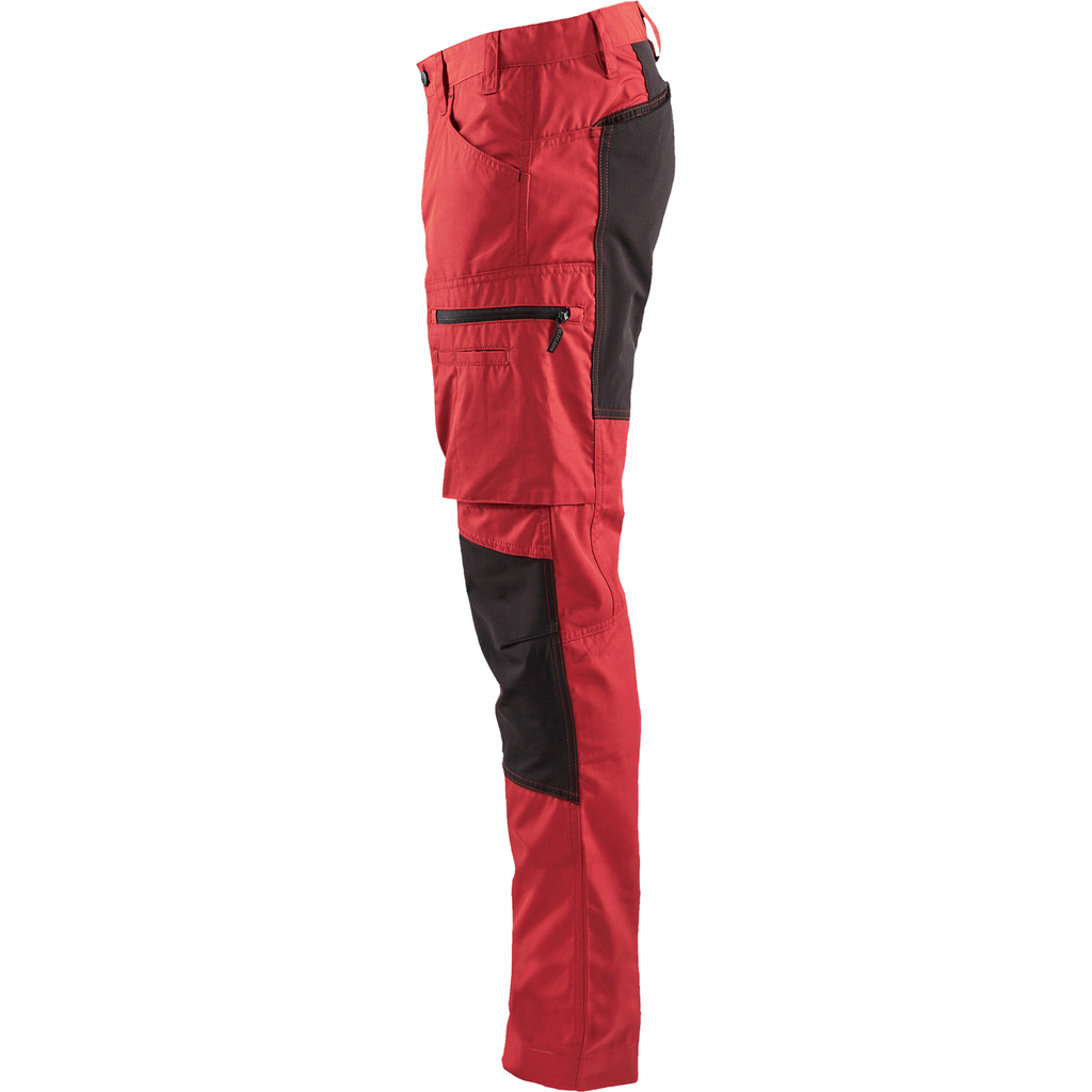 Blaklader Stretch Work Trousers, Red/Black (3)