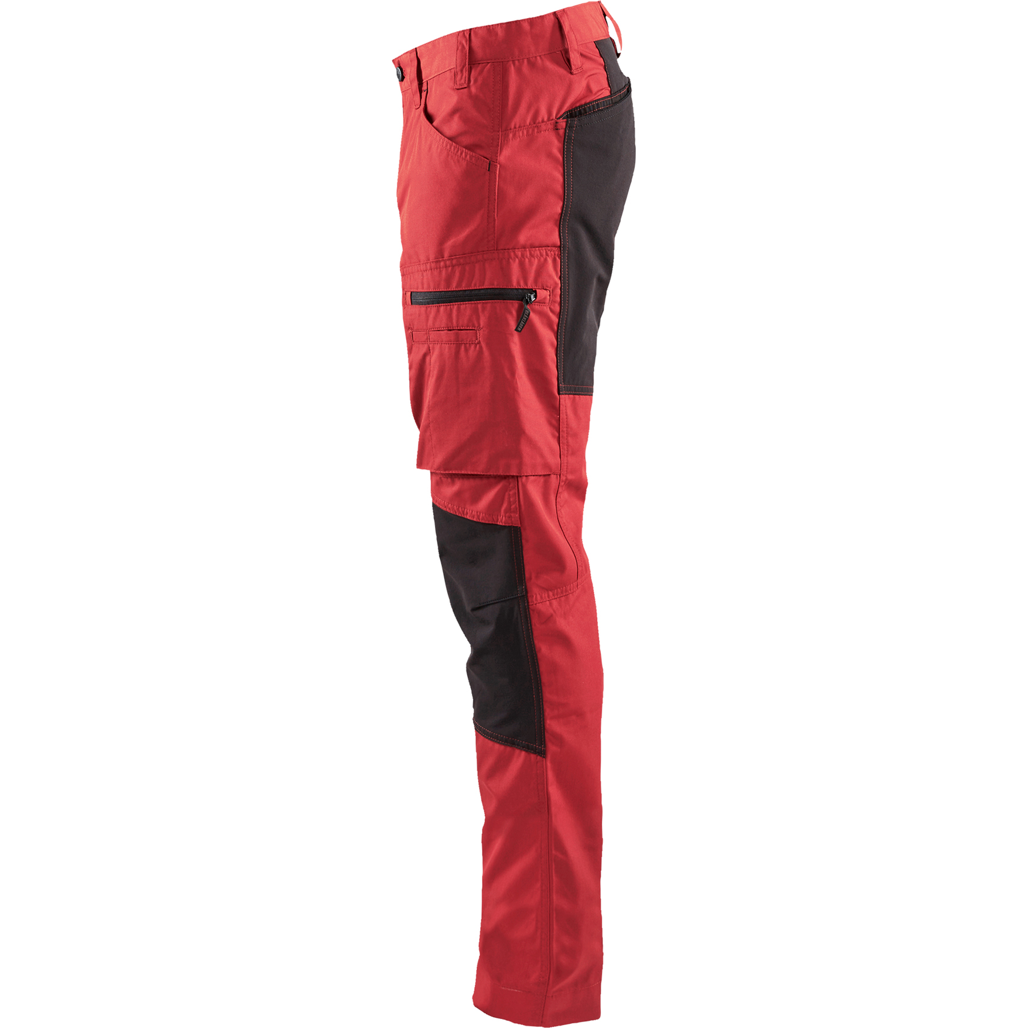 Blaklader Stretch Work Trousers, Red/Black (3)