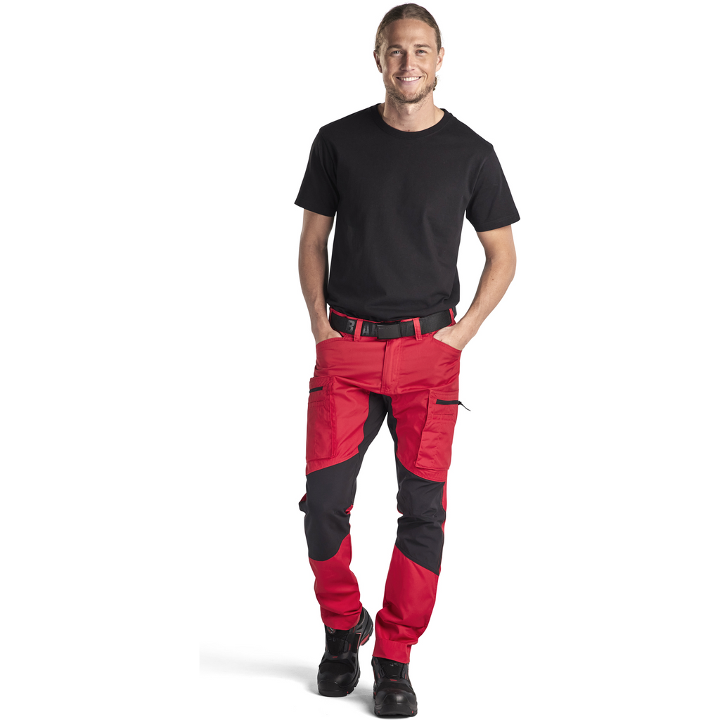 Blaklader Stretch Work Trousers, Red/Black (5)