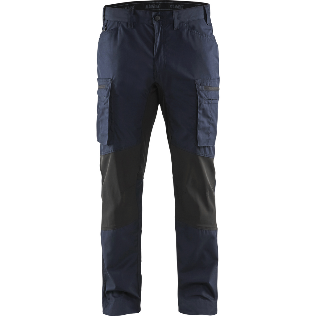 Blaklader Stretch Work Trousers, Dark Navy/Black