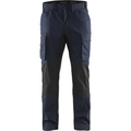 Blaklader Stretch Work Trousers, Dark Navy/Black