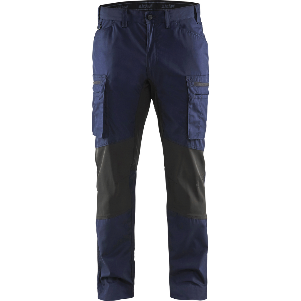 Blaklader Stretch Work Trousers, Navy Blue/Black