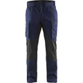 Blaklader Stretch Work Trousers, Navy Blue/Black