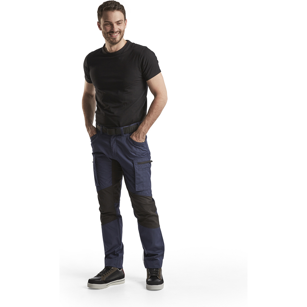 Blaklader Stretch Work Trousers, Navy Blue/Black (5)