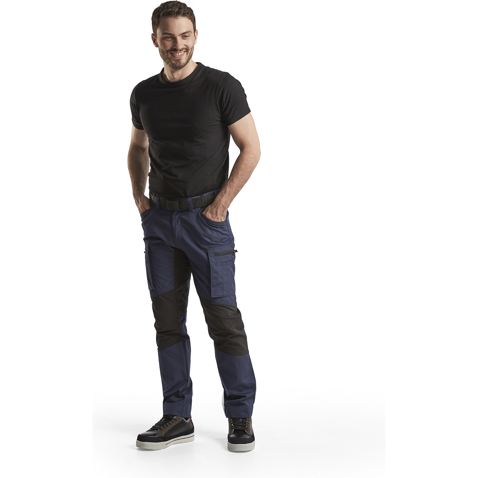 Blaklader Stretch Work Trousers, Navy Blue/Black (5)