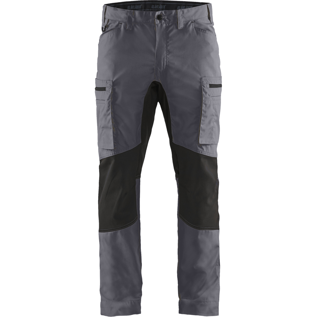 Blaklader Stretch Work Trousers, Mid Grey/Black