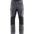 Blaklader Stretch Work Trousers, Mid Grey/Black