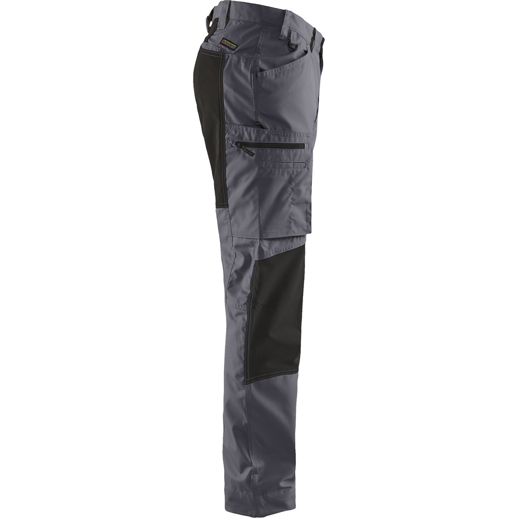 Blaklader Stretch Work Trousers, Mid Grey/Black (2)