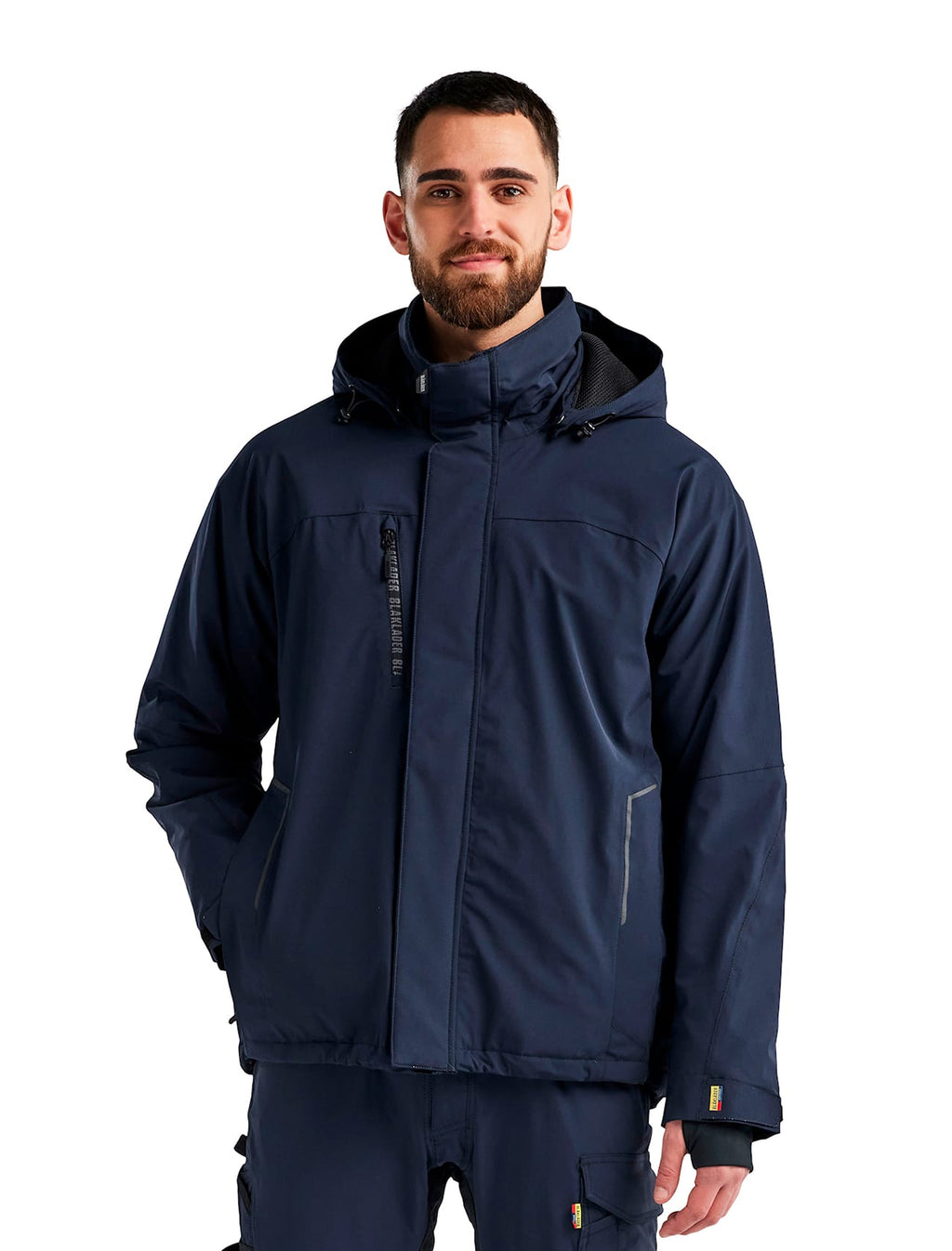 Blaklader Stretch Lined Lightweight Winter Jacket, Dark Navy/Black (6)