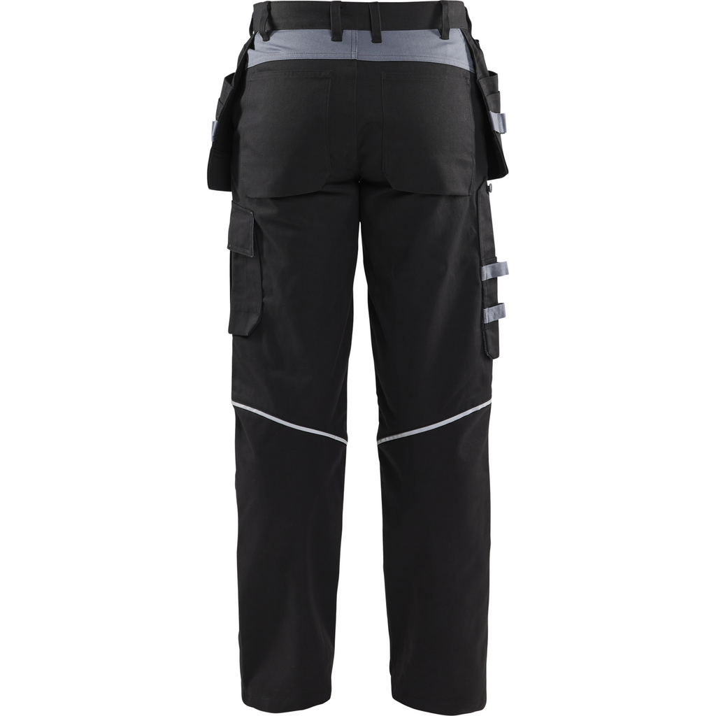 Blaklader Flame Resistant Craftsman Trousers, Black/Grey (3)